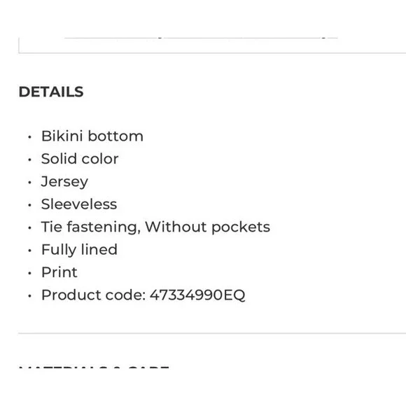 Moschino Swim Women Size 2/Medium Blue Checkered Bikini Bottom Designer Side Tie - Picture 3 of 10